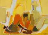 Frédéric François Menguy, (French b.1927), Untitled, 1963; Fruits du soleil, 1963 (2)