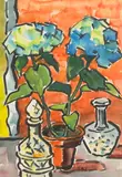 (German 1884-1976) by Karl Schmidt-Rottluff, watercolor on paper, sold Nov 2006