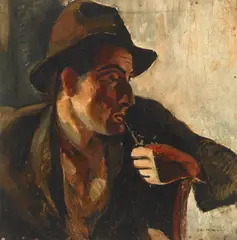 Vilmos Aba-Novák, (Hungarian 1894-1942), oil on board