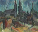 János Kmetty, (Hungarian 1889-1975), oil on canvas on masonite