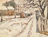 Béla Kádár, (Hungarian 1877-1955), watercolor on paper