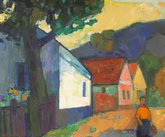 (Russian/American 1901-1982) by Sacha Moldovan, oil on canvas, sold Nov 2006