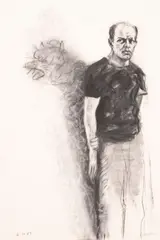 Robert Carston Arneson, (American 1930-1992), charcoal on paper