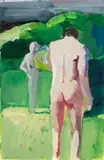 Paul Wonner, (American b.1920), gouache on paper