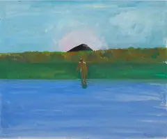 (American b.1920) by Paul Wonner, casein on paper, sold Nov 2006