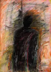 Pia Stern, (American b.1953), oil crayon on paper