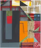 Roy Dowell, (American b.1951), mixed media collage