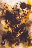 Fred Martin, (American b.1927), mixed media on paper