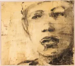 Tony Scherman, (Canadian b.1950), encaustic with charcoal on paper