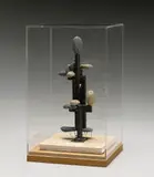Woods Davy, (American b.1949), stone, wood, pins and glue on gypsum board