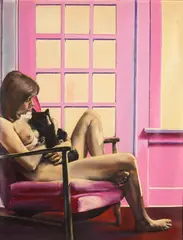 Susan Clover, (American b.1944), gouache on paper