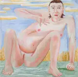 (American b.1923) by Charles Garabedian, acrylic on paper, sold Nov 2006