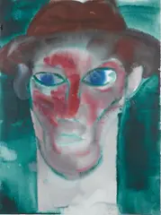 (German b.1949) by Rainer Fetting, mixed media on paper, offered Nov 2006