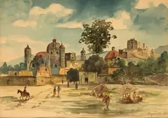 (German 1843-1919) by August Lohr, watercolor on paper, offered Nov 2006