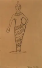 (Mexican 1886-1957) by Diego Rivera, pencil on paper, sold Nov 2006