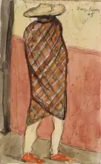 (Mexican 1886-1957) by Diego Rivera, watercolor on paper, sold Nov 2006
