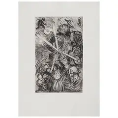 Beisbolistas by Francisco Toledo, Grabado al aguafuerte 5 / 15, offered Sep 2026