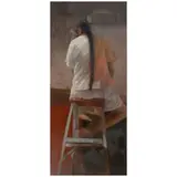 Martha Delgado, Rojo, 2010, Óleo sobre madera