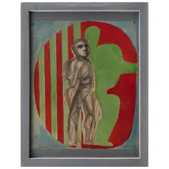 Arnold Belkin, Hombre joven, Mixta sobre papel