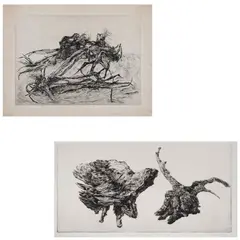 Nicolás Moreno, A) Magueyes muertos, Grabado 2 / 25