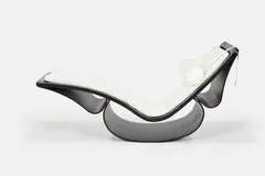 'Rio' Rocking Chaise Lounge by Oscar Niemeyer, 1978, / 21st century Lacquered ash, sold Sep 2024