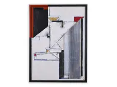 A Teardrop Alone by Luděk Tichý, 2007, Mixed media, hardboard, sold Mar 2022