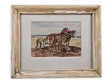 Vojtěch Sedláček, Set of Four Landscapes, 1960s, Watercolour, ink, cardboard