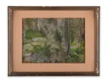 Julius Mařák, Forest Still Life, 1880s, Watercolour, cardboard