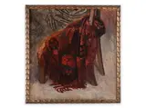 Rudolf Bém, Study of a Scarf, 1914, Oil on cardboard