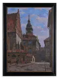 Stanislav Feikl, Jewish Town Hall, First third of 20th century, Oil on cardboard