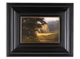 Gustav Wilhelm Kraus, Meadow by the Forest, First half of 20th century, Oil on cardboard