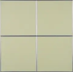 Tadaaki Kuwayama, Ohne Titel (TK3417-1/2'76), 1976, Acryl auf vier Leinwänden, gerahmt in Rahmen mit Aluminiumleisten