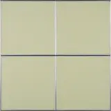 Tadaaki Kuwayama, Ohne Titel (TK3417-1/2'76), 1976, Acryl auf vier Leinwänden, gerahmt in Rahmen mit Aluminiumleisten