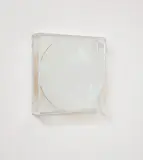 Adolf Luther, Ohne Titel, 1976, Halbtransparenter Konvexspiegel über Spiegel in Plexiglaskasten