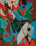 Ernst Wilhelm Nay, "Der Jäger"
