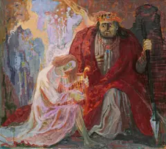 Saul und David by Otto Dix, 1946, Öl auf Leinwand, sold Dec 2025