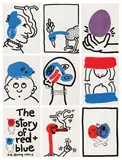 Keith Haring, The Story of Red + Blue, 1989