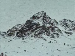 Ralph Fleck, "Engadin 12/II", 2016, Öl auf Leinwand