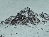 Ralph Fleck, "Engadin 12/II", 2016, Öl auf Leinwand