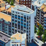 Ralph Fleck, "Lisboa", 2001, Öl auf Leinwand
