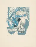 Raymond Pettibon, We are drawn in, 1992, Farbradierung auf Arches (Wasserzeichen)