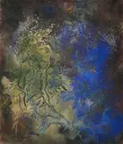 Charlotte Buff, "Die Magie des 16. Tages", 1986, Mischtechnik auf Leinwand