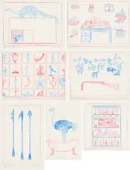 Mark Dion, The Miscellany Portfolio, 2016, Mappe mit 8 Farboffsetlithografien auf Büttenkarton