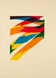 Piero Dorazio, Ohne Titel, 1973, Farbserigrafie auf Japan