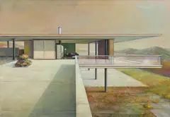 Jens Hausmann, "Modern House 8", 2010, Öl auf Leinwand