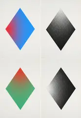 Konvolut von 4 Druckgrafiken by Getulio Alviani, Jeweils: Farbserigrafie auf Velin, sold Oct 2025