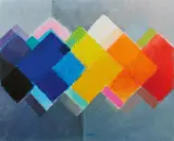 Heinz Mack, Chromatische Konstellation, 2010, Acryl auf Leinwand