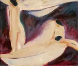 Willi Baumeister, "Landschaft mit Schneefleck"