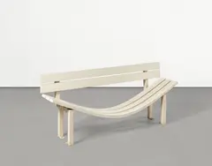 Modified Social Bench by Jeppe Hein, 2005, Pulverbeschichteter verzinkter Stahl, sold Dec 2025