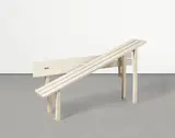 Jeppe Hein, Modified Social Bench, 2005, Pulverbeschichteter verzinkter Stahl